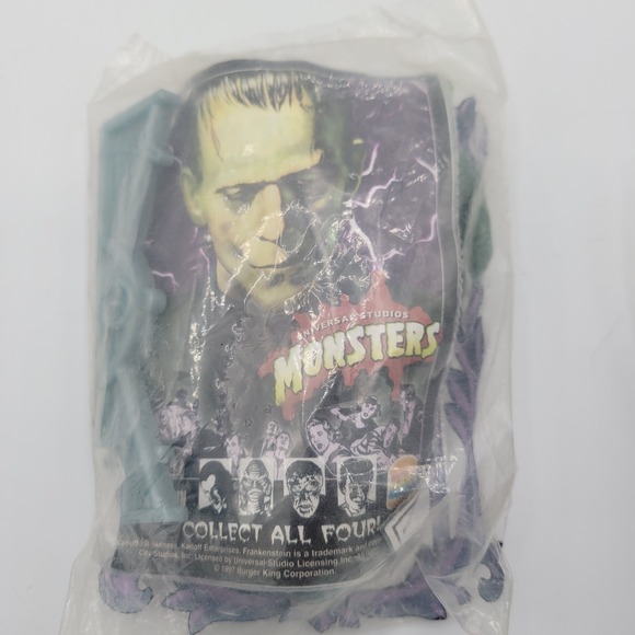 VTG Burger King Universal Studios Monster Kids Toys Set Of 4 1997 - Picture 5 of 9